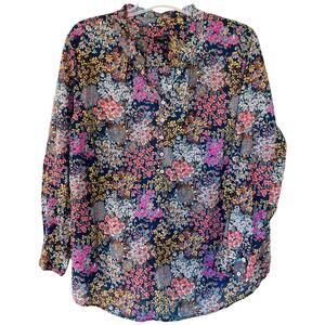 Talbots Floral Size 3X Buttondown Shirt
